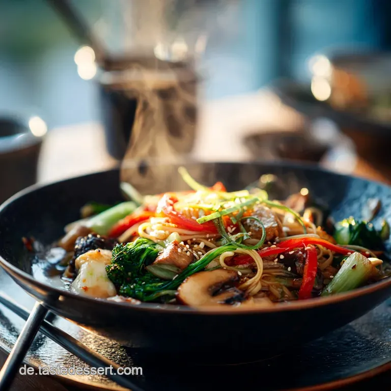 BlitzWok aus dem Topf OnePot MieNudeln mit buntem Asiagemüse und UmamiKick