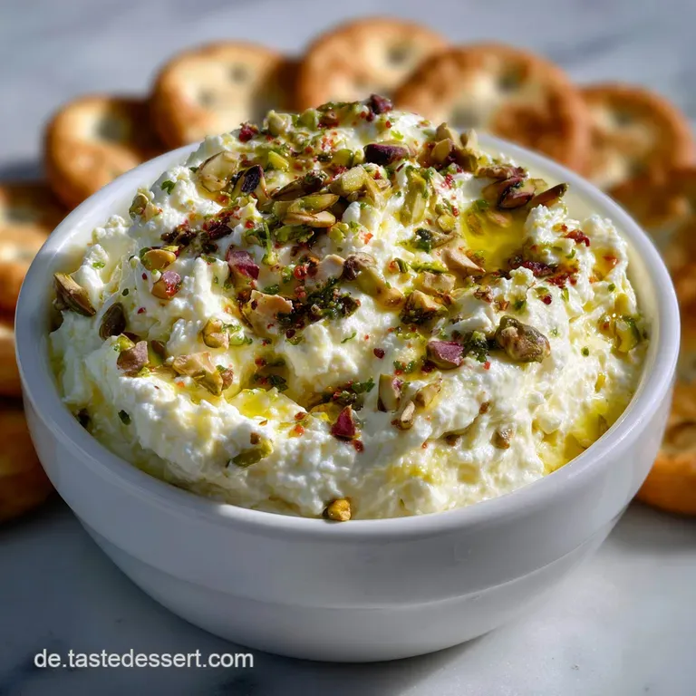 Pistazien Feta Dip: Mediterrane Cremigkeit