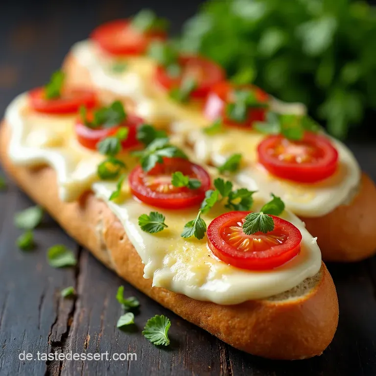 BlitzF&auml;cherbaguette mit K&auml;se Knoblauch Der Seelenw&auml;rmer