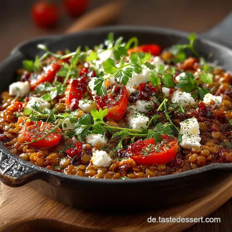 Blitzrezept Linsen Schnelle Linsenpfanne mit Feta 20 Min
