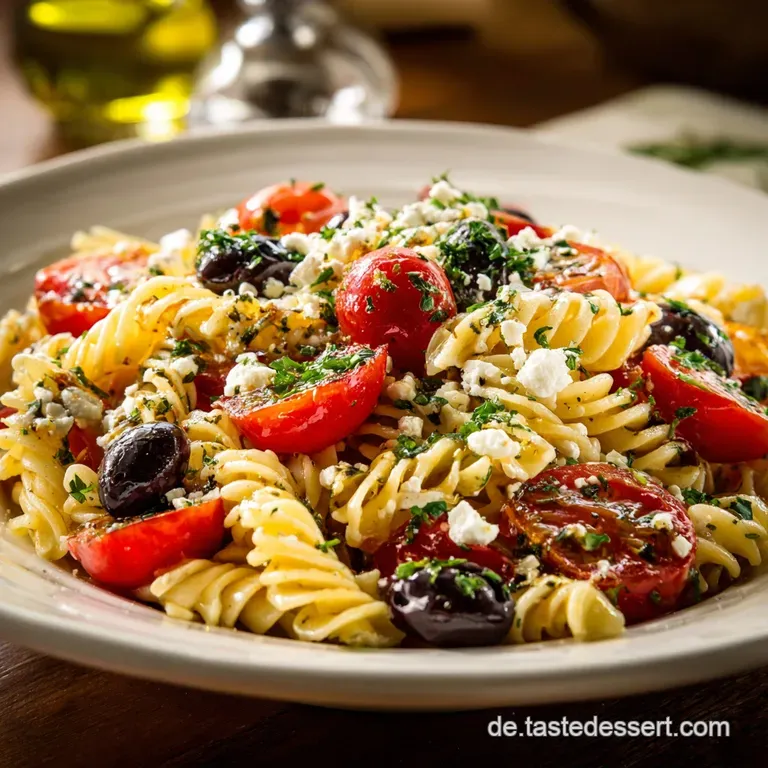 Mediterraner Nudelsalat: Unser Einfaches Sommer-Rezept Mit Feta Und Oliven presentation