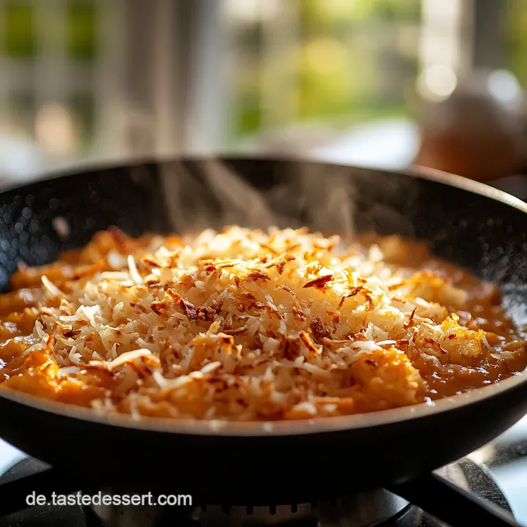 Blitzschnelles Kokoskichererbsencurry presentation