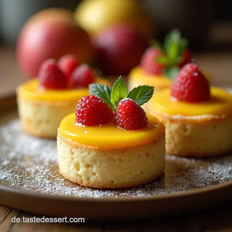 Blitzschult&uuml;tentorte Fruchtige Mangoquarktorte Ohne Backen presentation