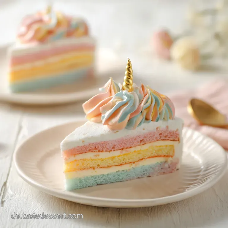 Einhornkuchen: Bunt und Fluffig
