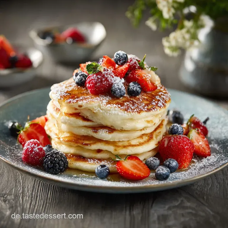 Pancakes Mit Obst Der Sonntagshit Unter Den Buttermilchpancakes presentation