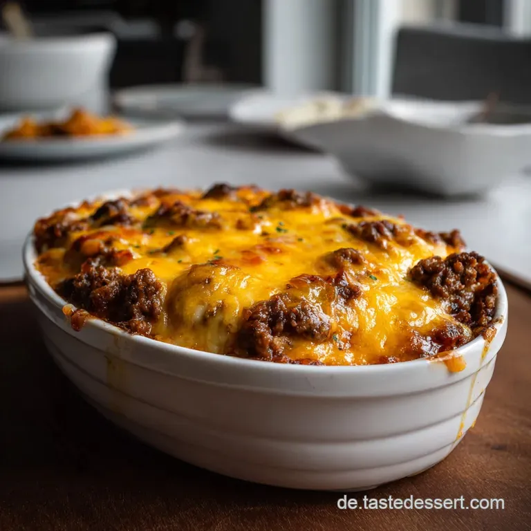 Der Ultimative Cheeseburger Auflauf: Einfach Schnell presentation