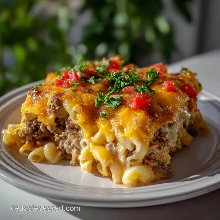 Der ultimative Cheeseburger Auflauf: Einfach schnell