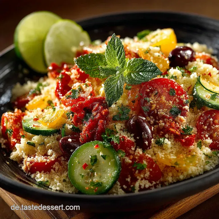 Couscous FetaSalat Der Mediterrane Blitzsalat mit Kr&auml;uterKick