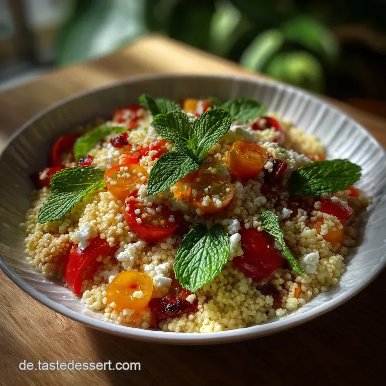 Orientalischer Couscous Salat Minze: Blitz-Rezept presentation