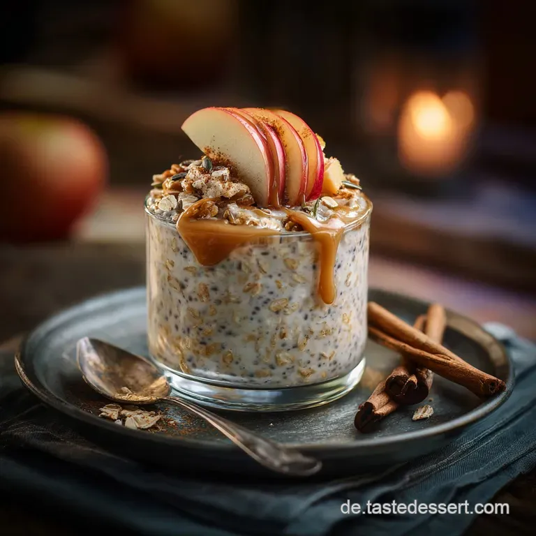 Der Morgenzauber Cremige ApfelZimt Overnight Oats Wie Omas Strudel