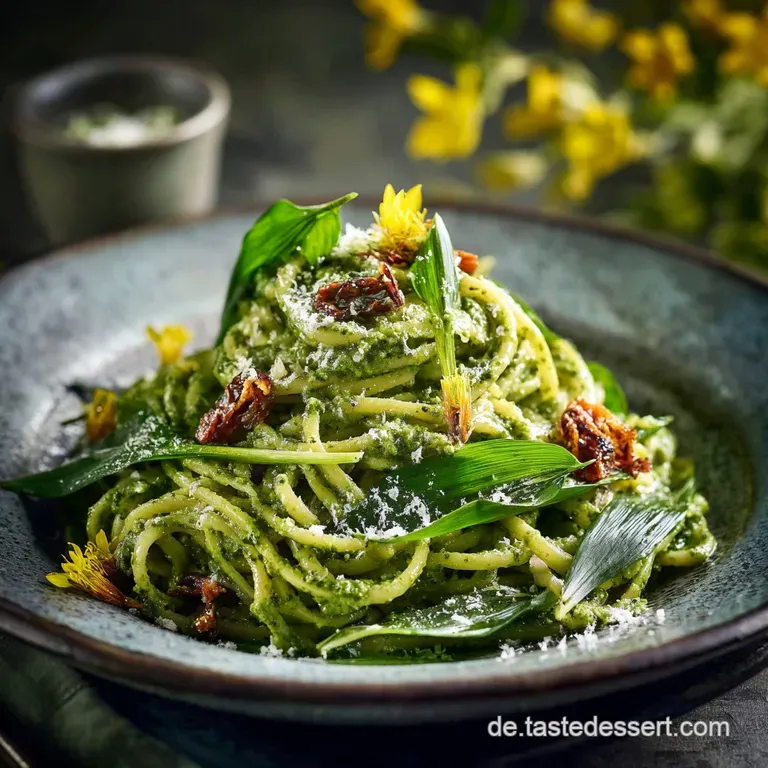 B&auml;rlauch Pasta Das Cremige Fr&uuml;hlingsgl&uuml;ck Mit Blitzpesto in 25 Minuten presentation