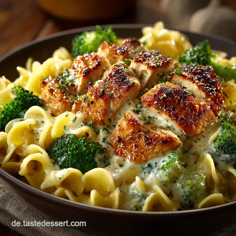 Cremige H&auml;hnchenBrokkoliPasta Blitzrezept