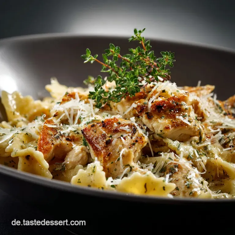 Cremige H&auml;hnchenpasta Mit Knoblauch: Das Schnellste 30-Minuten Comfort Food presentation