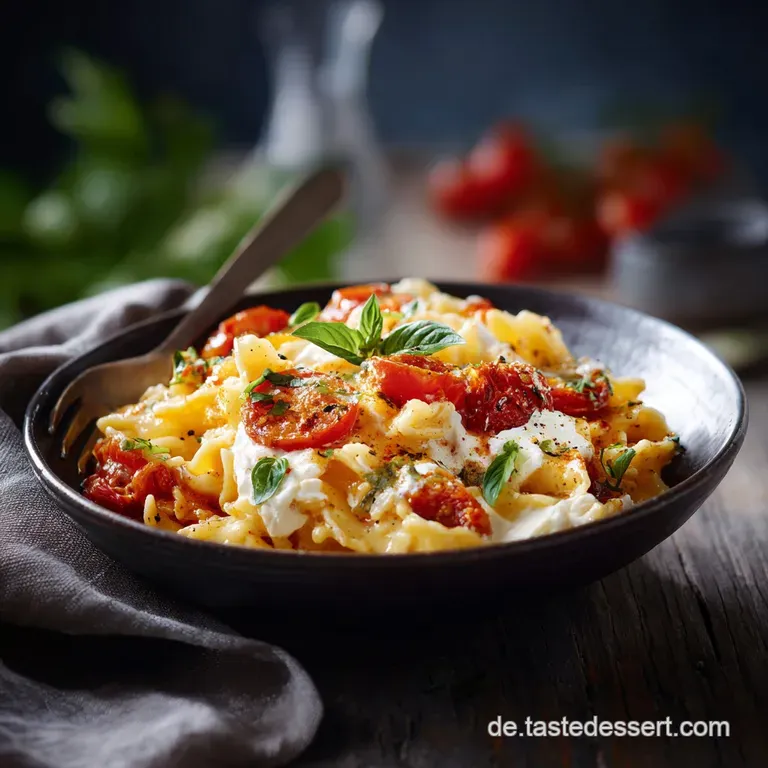 Pasta mit Gem&uuml;se und cremiger Sauce Fertig in nur 30 Minuten