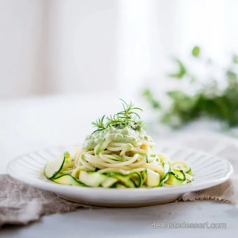 Gesunde Zucchinipastasauce: Cremiges Pesto in 20 Min. presentation
