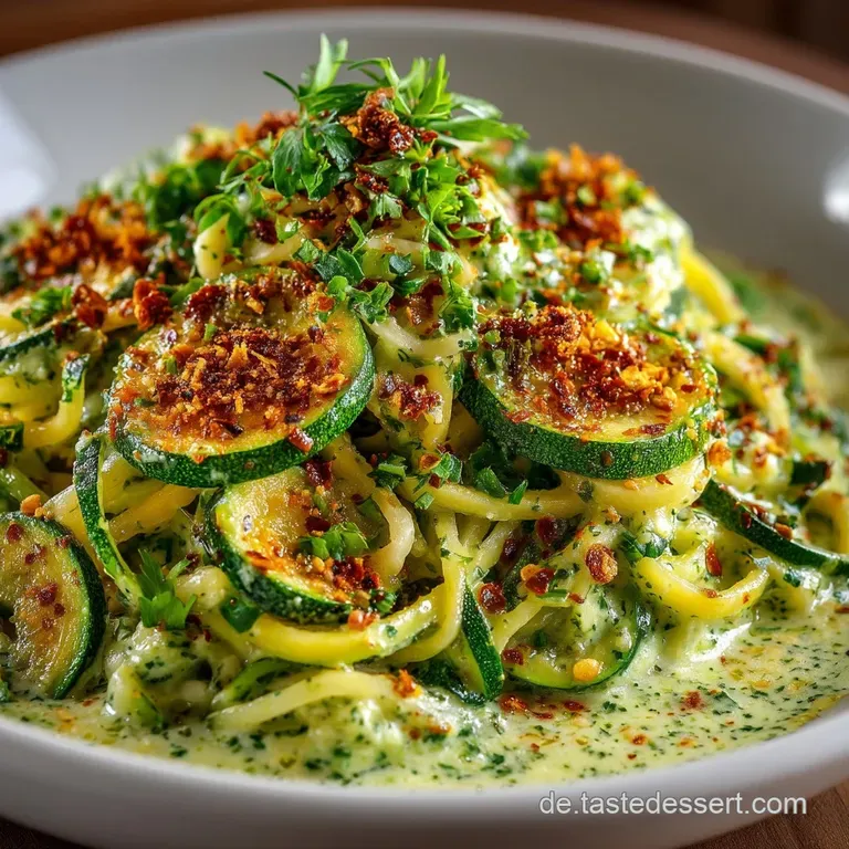 Sommerliche ZucchiniPasta La Crema Verde Schnell und cremig