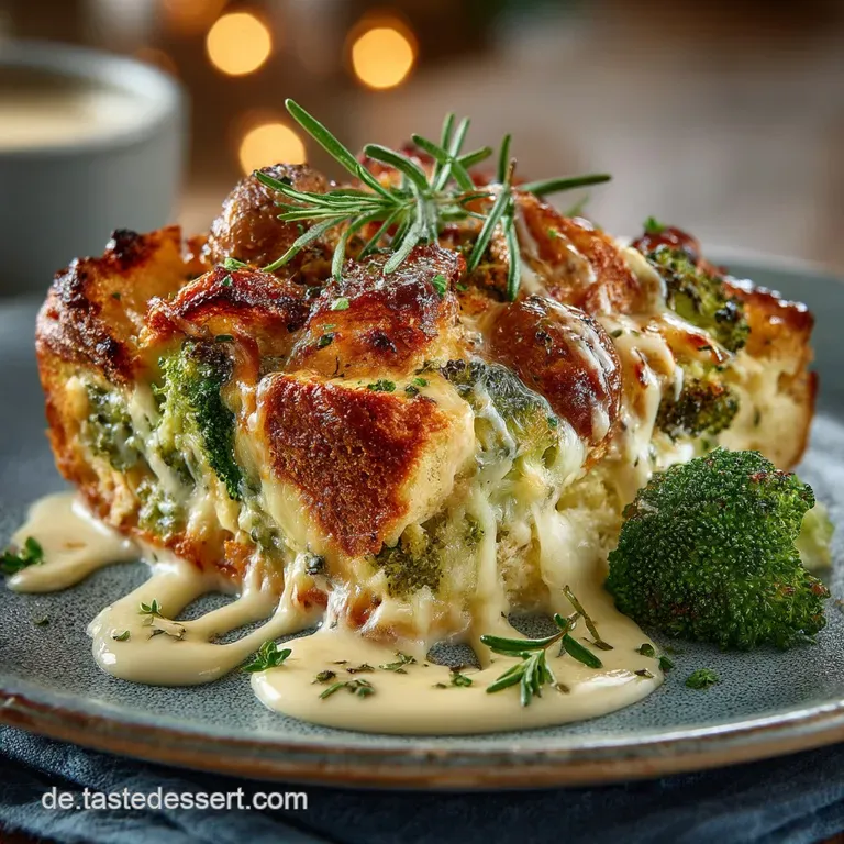Gr&uuml;ne Goldgrube Cremiger Brokkoliauflauf Schnell W&uuml;rzig Kohlenhydratarm presentation