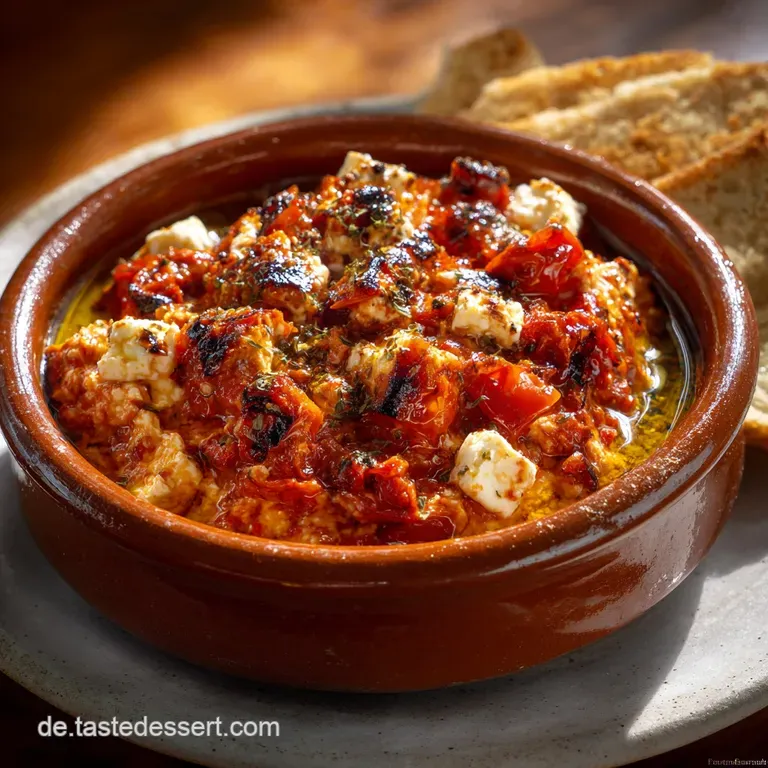 Sommerrezept BrotaufstrichGrillbeilage Der beste cremige PaprikaFetaDip