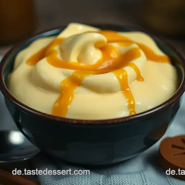 Cremiger Kokospudding mit Karamellsoße