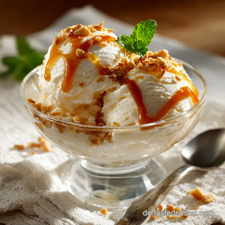 Cremiges VanilleKaramell Eis Ohne Eismaschine Das 5MinutenGlück