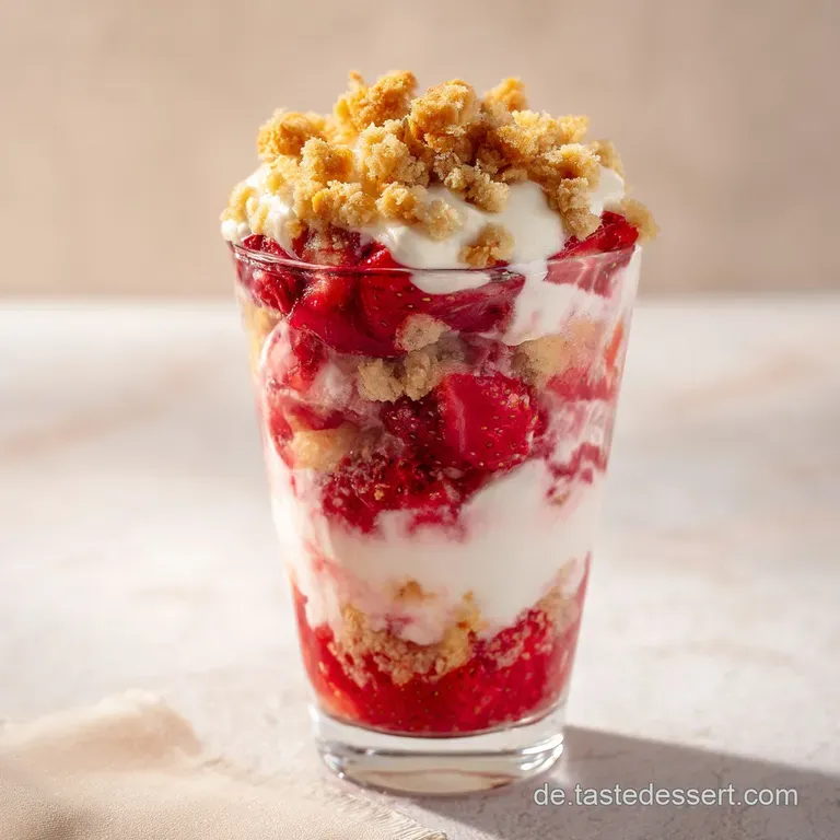 Erdbeerdessert Im Glas: Cremige Mascarpone-Wolke presentation