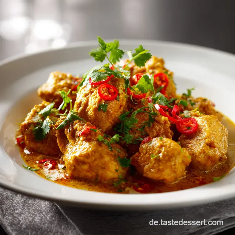 Cremiges H&auml;hnchen Curry Im Indischen Stil Authentisch Unkompliziert presentation