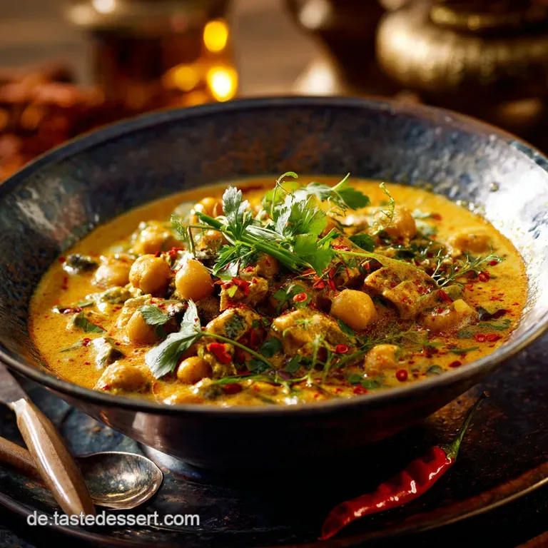 Kichererbsenauberginen Curry: Das Cremige Vegane One-Pot-Gericht presentation