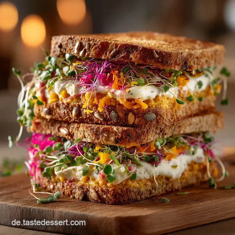 Der Vegane Klassiker Cremiges KichererbsenSalatSandwich KichererbsenStulle