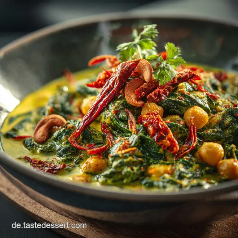 Das TurboMasala Cremiges KichererbsenSpinatCurry mit Kokosnote