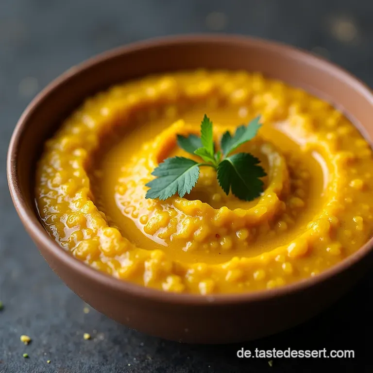 Cremiges Masoor Dal Indisches LinsenCurry mit doppeltem Tadka