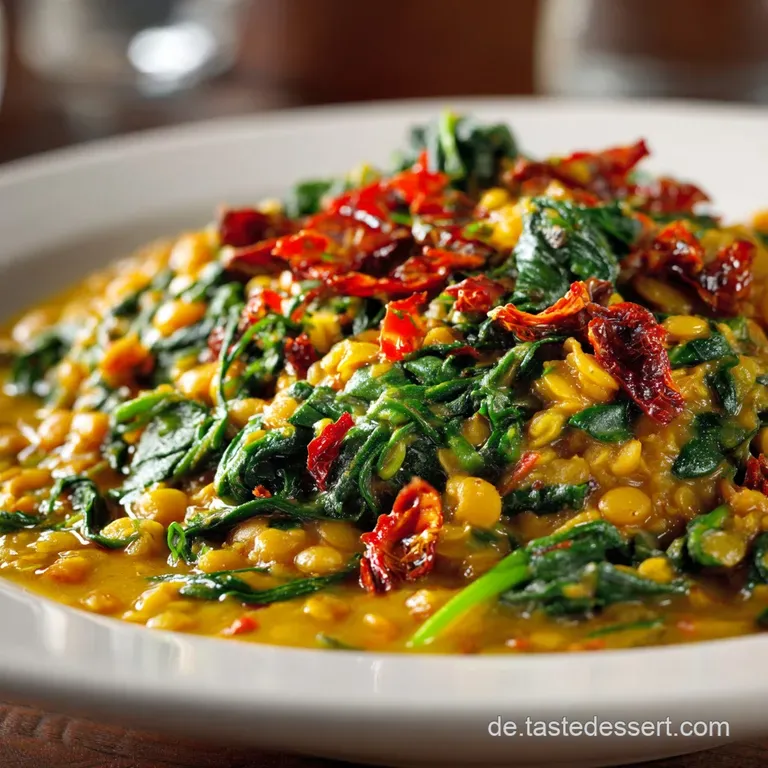 Soul Food auf Indisch Cremiges Veganes Mungobohnen Dal mit SpinatKick