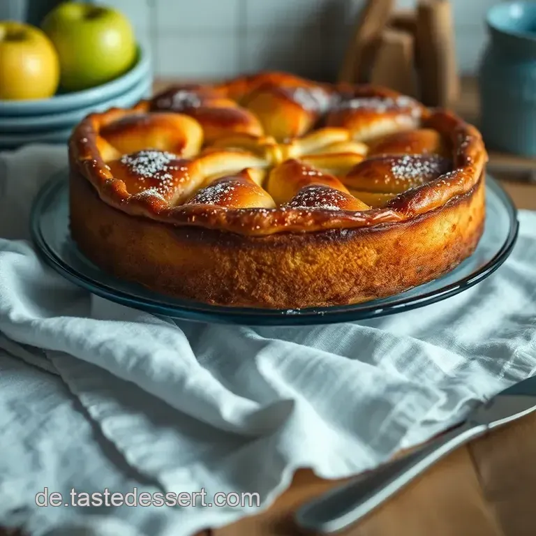 Delikater Apfelkuchen nach Omas Geheimrezept presentation