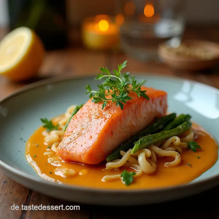 Der Neujahrscoup Knuspriges Zanderfilet Auf Belugalinsenragout presentation