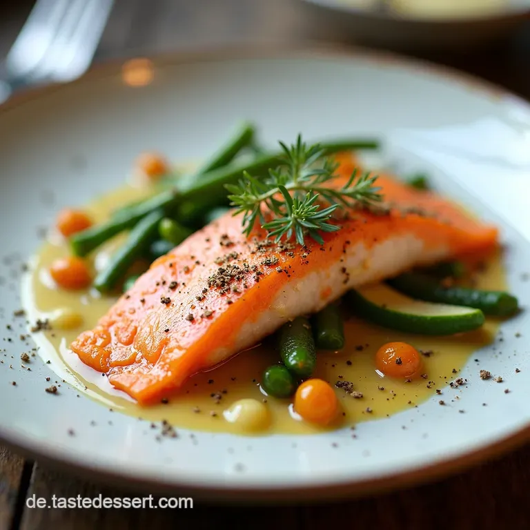 Der Neujahrscoup Knuspriges Zanderfilet auf BelugalinsenRagout