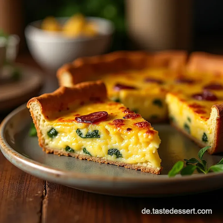 Die Echte Quiche Lorraine Klassisches Originalrezept presentation