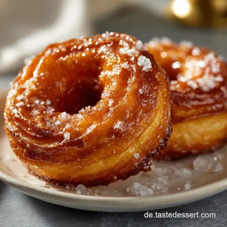 Die K&ouml;nigsdisziplin Echte Cronuts Knusprige Fusion Aus Croissant Und Donut presentation
