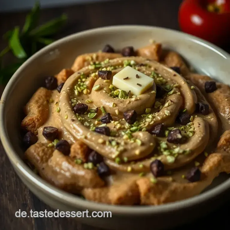 Dubai Schokolade mit Pistazien &amp Kadayif presentation