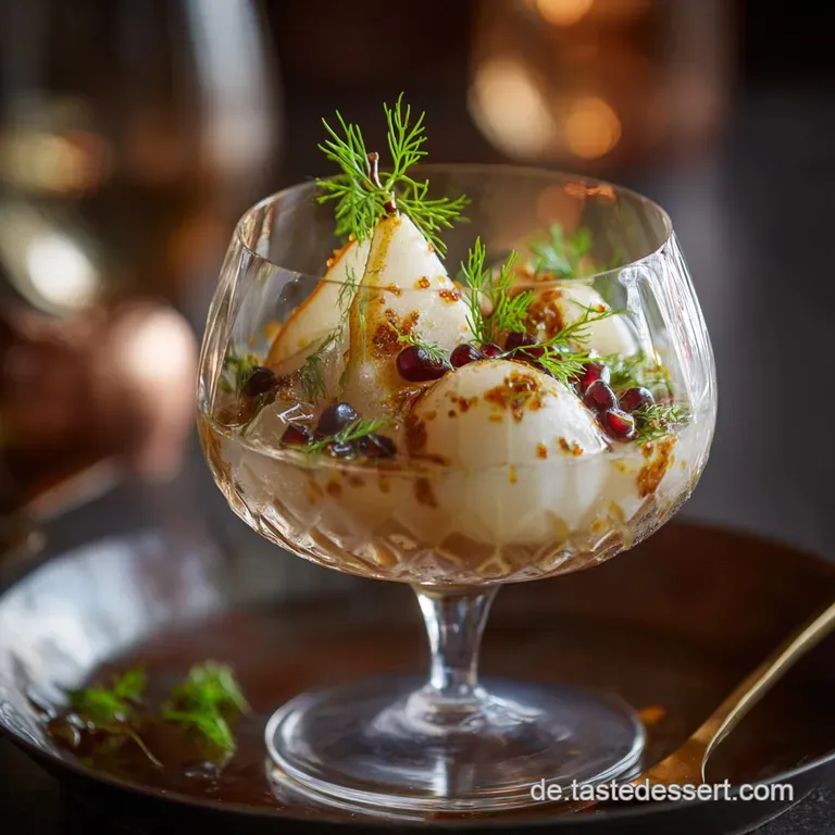 Edler Birnen Lillet Spritz Mit Hausgemachtem Gew&uuml;rzsirup presentation