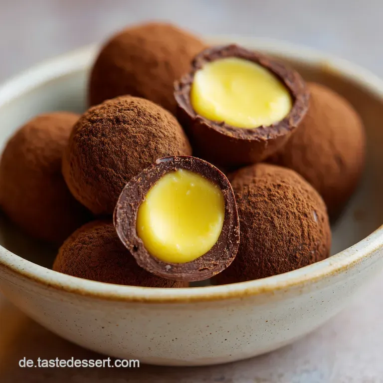 Eierlik&ouml;r Pralinen: Mit Mandeln und Kokos