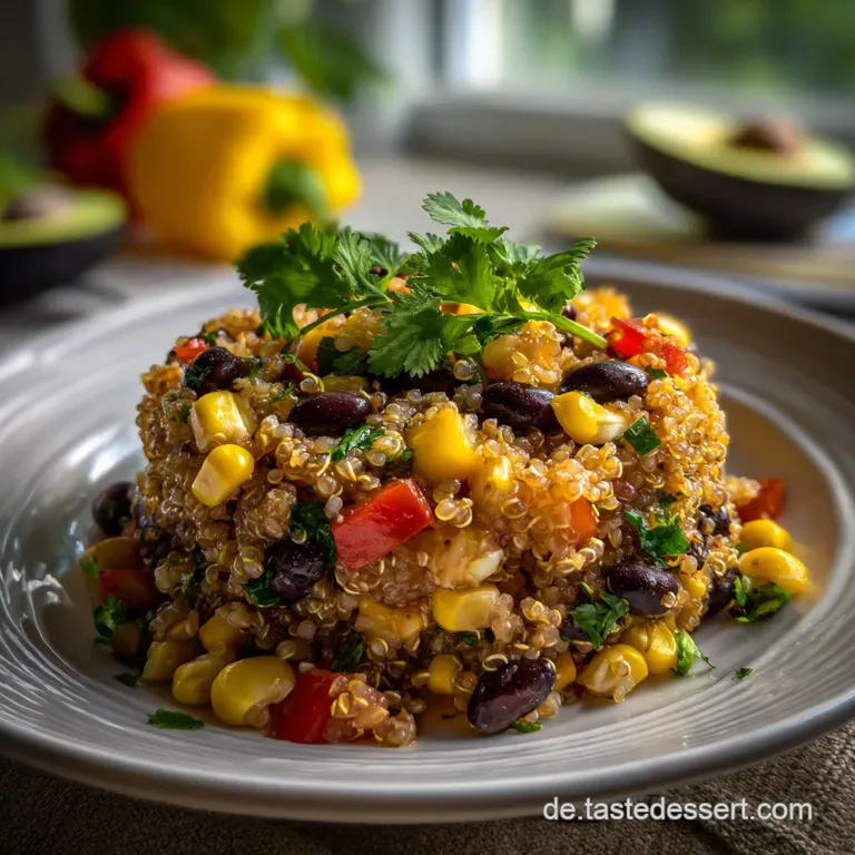 Einfacher Quinoa Salat Mit Bohnen Mais: Blitzschnell presentation