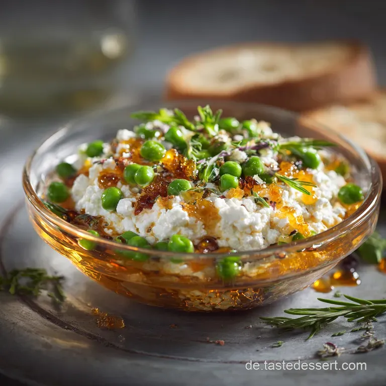 Dip Mit Frischk&auml;se Feta Und Erbsen: Feierabend-Gourmet presentation