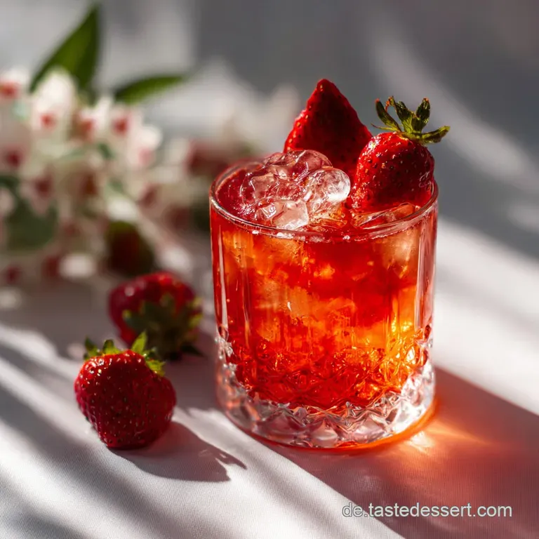 Erdbeer Lillet leckerer Sommerdrink