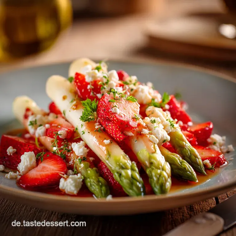 Erdbeer Spargel Salat: Das moderne Fr&uuml;hlingsrezept mit Feta und Mohn