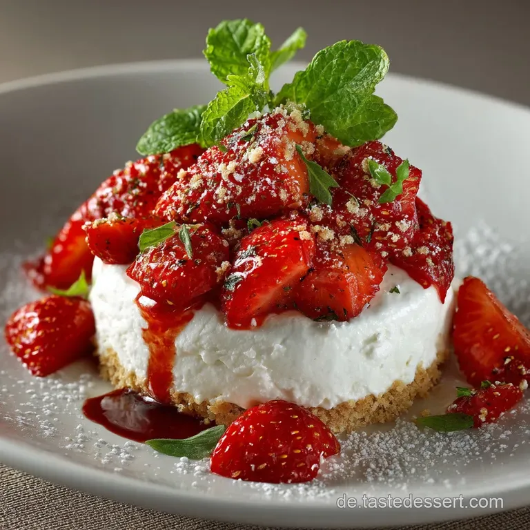 Omas Sommerglück im Glas Luftige ErdbeerMascarponeTrifle presentation