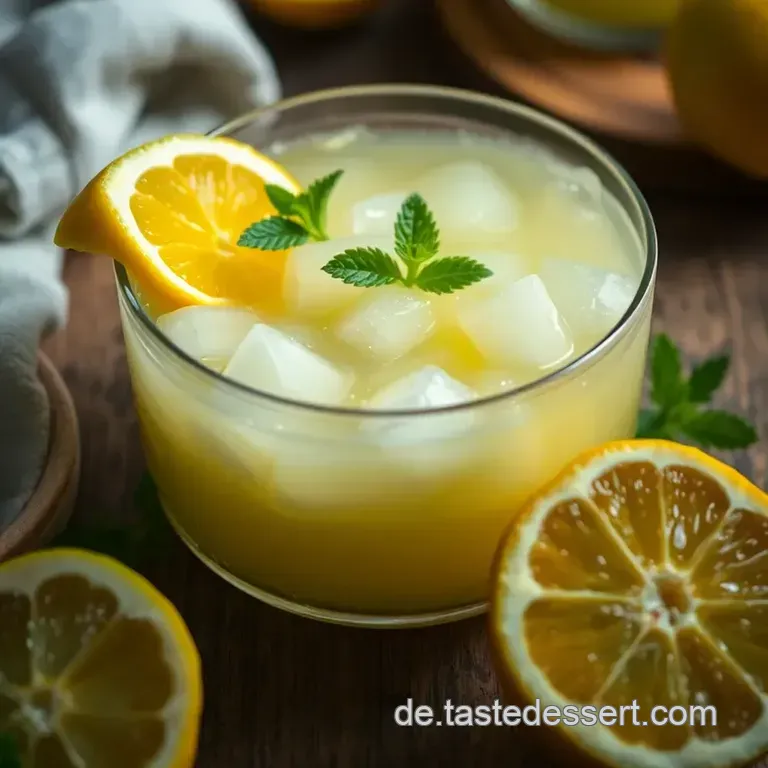 Erfrischende Zitronen-Ingwer-Limonade für heiße Sommertage presentation