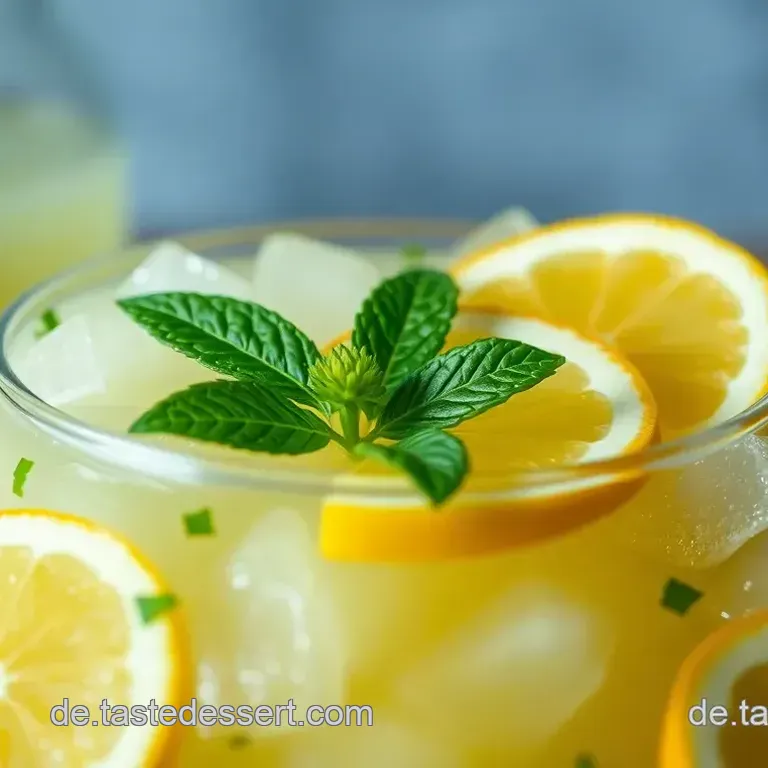 Erfrischende Zitronen-Ingwer-Limonade für heiße Sommertage