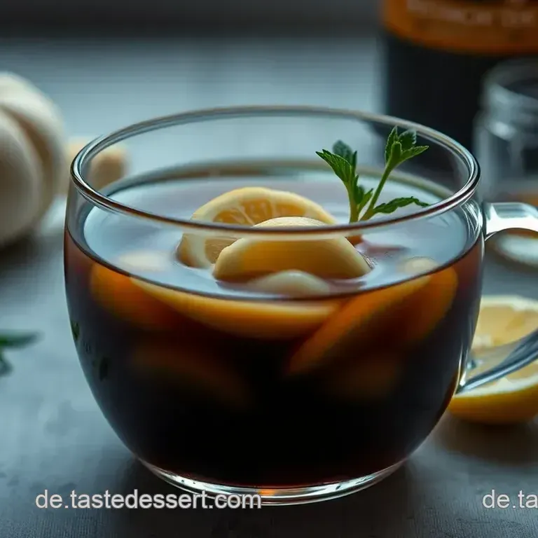 Erfrischender Pfirsich Eistee mit einem Hauch von Minze