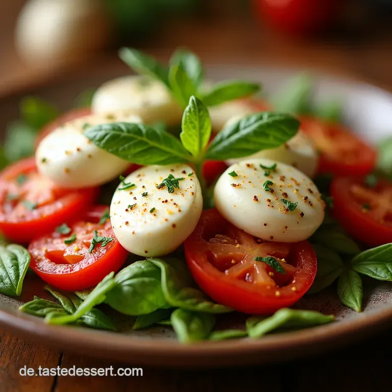 Feierabendgl&uuml;ck Der Schnelle Blitzcapresesalat presentation