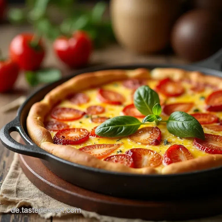 Flammkuchen Els&auml;sser Art Knusprig Herzhaft K&ouml;stlich presentation