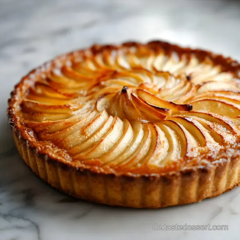 Franz&ouml;sische Apfeltarte mit karamellisierten &Auml;pfeln